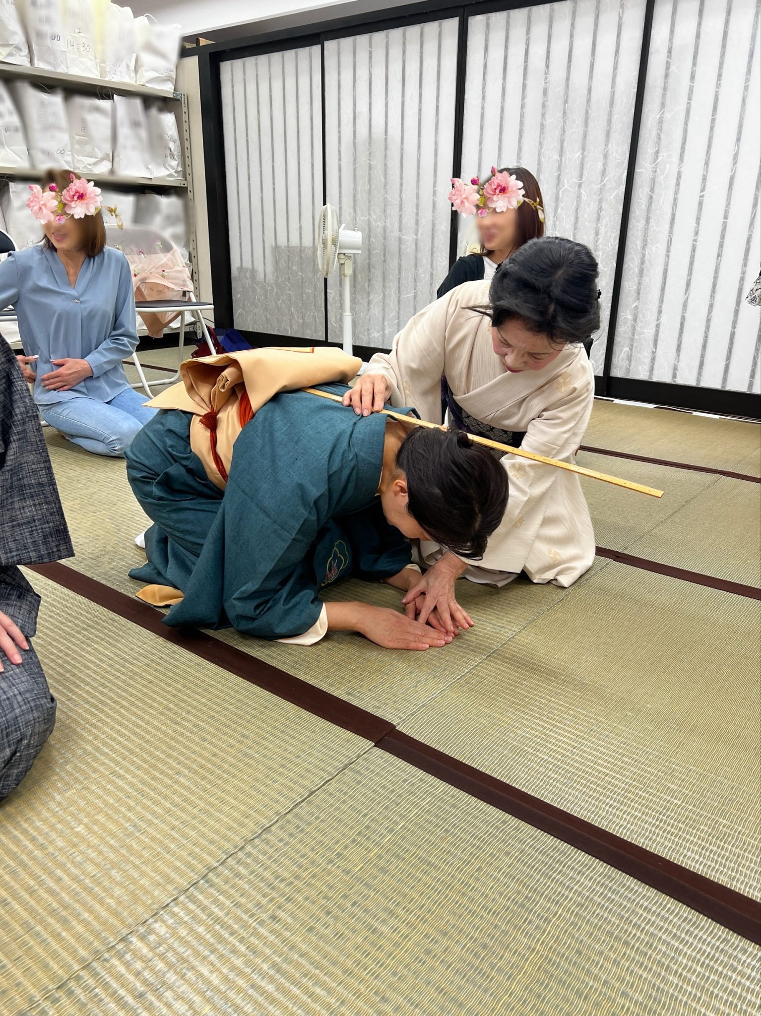 特別講座で日本舞踊の師範が来られました!(あべの校) - 大阪の着付け教室 着楽楽(きらら)